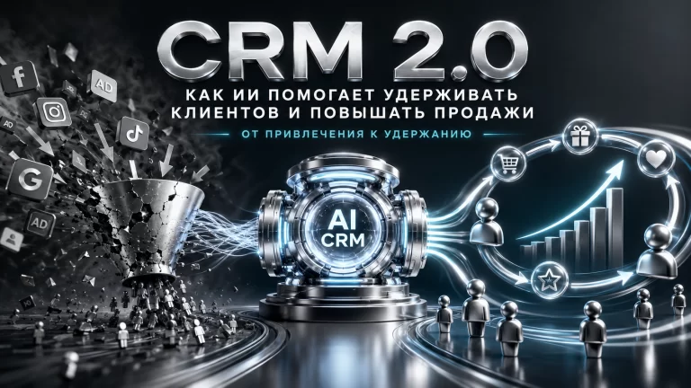 CRM 2.0 с искусственным интеллектом для удержания клиентов и увеличения LTV