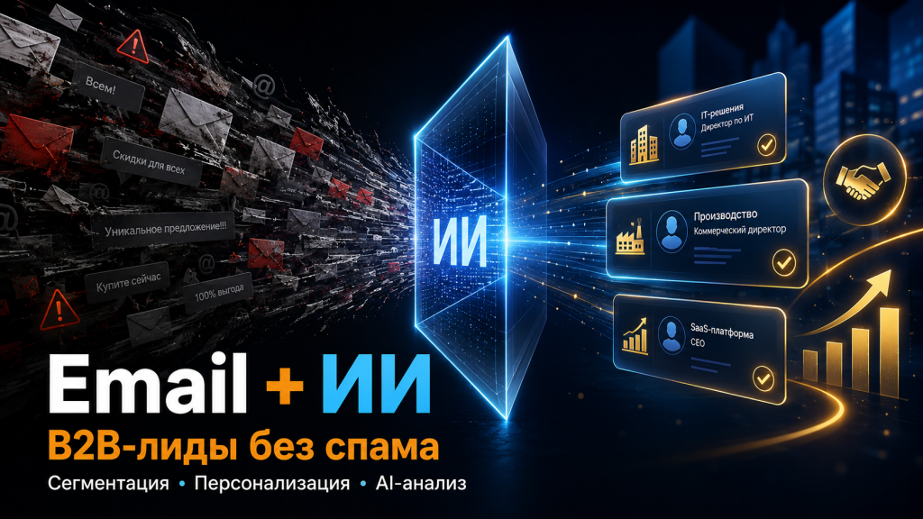 Email рассылки и ИИ для B2B-лидов без спама и массовых шаблонов