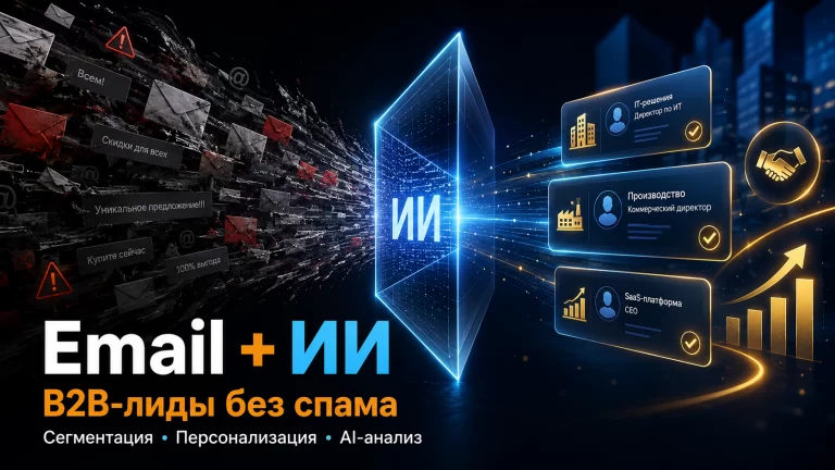 Email рассылки и ИИ для B2B-лидов без спама и массовых шаблонов