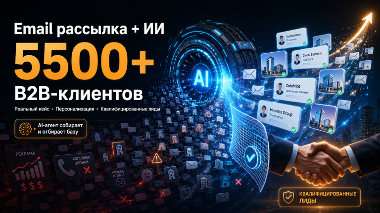 Email рассылка и AI для поиска B2B-клиентов без спама и массовых шаблонов