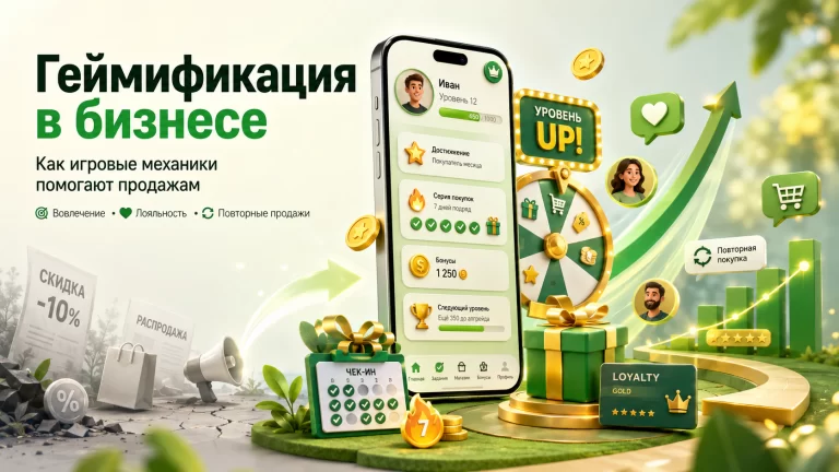 Геймификация в бизнесе для роста продаж, лояльности и удержания клиентов