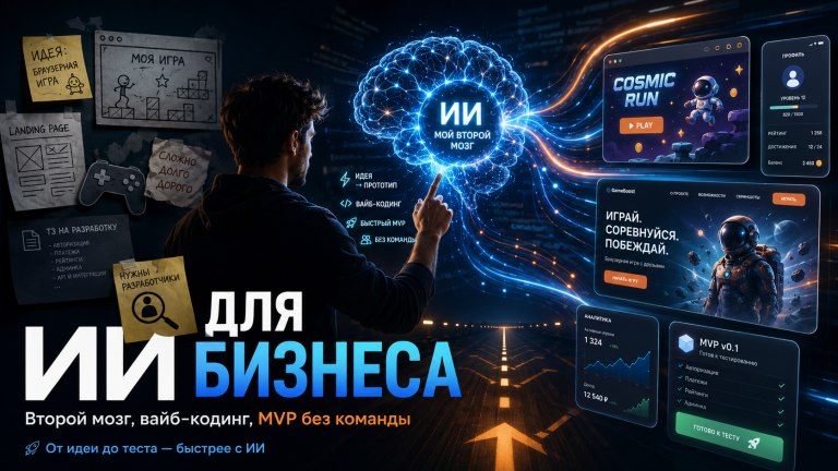 ИИ для бизнеса помогает создавать игры, приложения и MVP