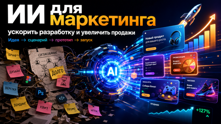 ИИ для маркетинга ускоряет разработку кампаний, запуск и рост продаж