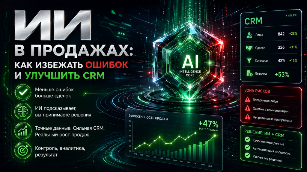 ии в продажах, как улучшить CRM
