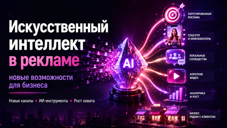 ИИ в рекламе и новые каналы продвижения бизнеса в интернете