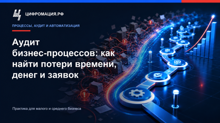 Аудит бизнес-процессов: как найти потери времени, денег и заявок