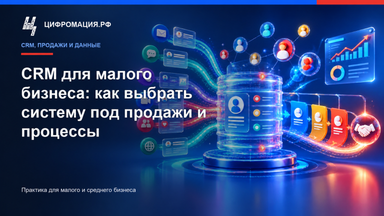 CRM для малого бизнеса: как выбрать систему под продажи и процессы