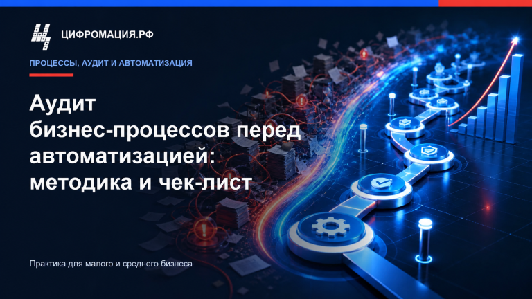 Аудит бизнес-процессов перед автоматизацией: методика и чек-лист