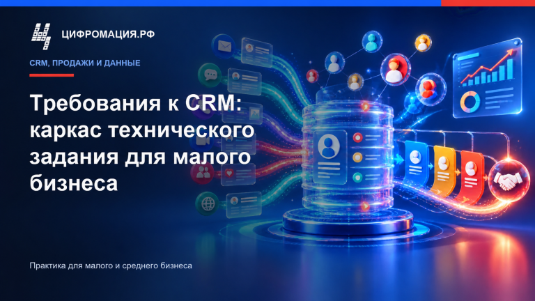 Требования к CRM: каркас технического задания для малого бизнеса