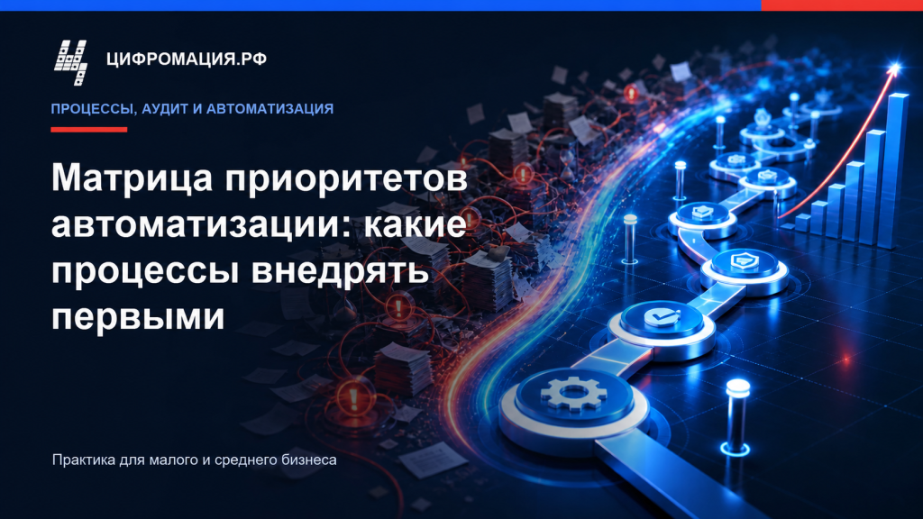 Матрица приоритетов автоматизации: какие процессы внедрять первыми