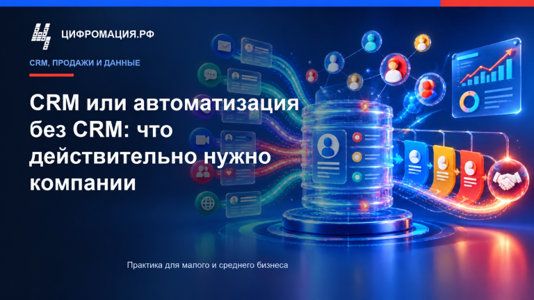 CRM или автоматизация без CRM: что действительно нужно компании