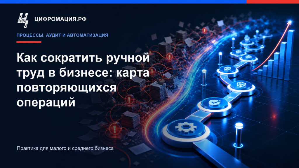Как сократить ручной труд в бизнесе: карта повторяющихся операций