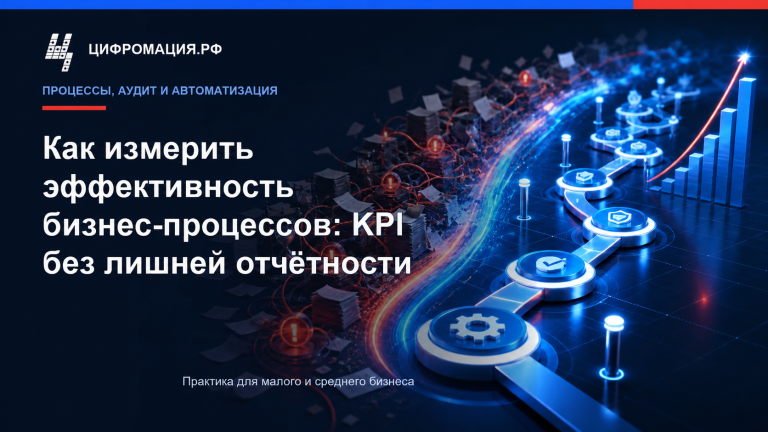 Как измерить эффективность бизнес-процессов: KPI без лишней отчётности